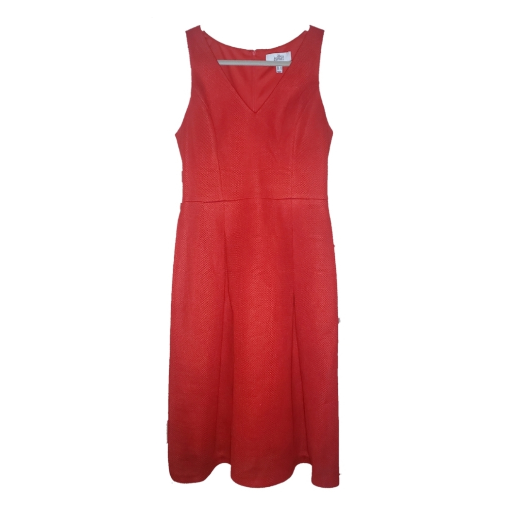 Belle Badgley Mischka Red Mesh Dress